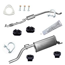 Auspuffanlage inklusive Anbausatz passend: Opel Corsa D 1.0i -12V  998ccm