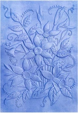 3D Embossing Folders Daffodil Clear Textured for Card Making,Embossing Template