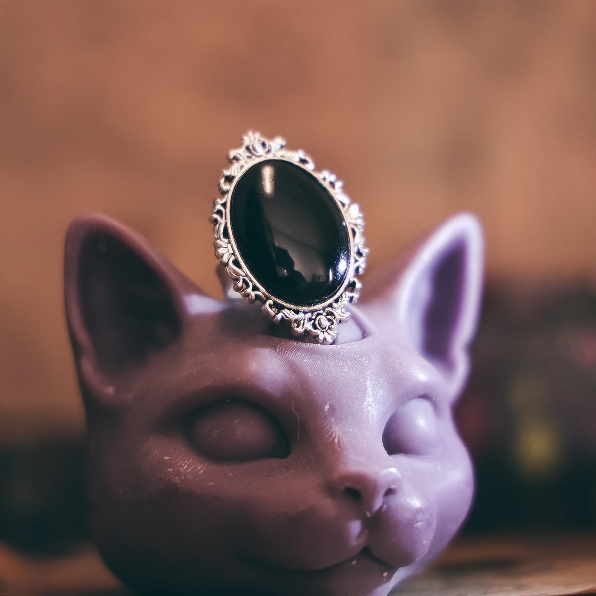 Antique Vintage Scrying Mirror Rings Witchcraft Scrying Tools