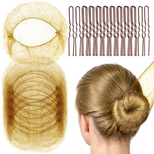 20PCS Invisible Hair Nets for Buns  40PCS U-Shaped Hair Pins, Ballet Bun Maker