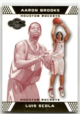 2007-08 Topps Co-Signers #99b Luis Scola / Aaron Brooks Signers - Gold Red #/109