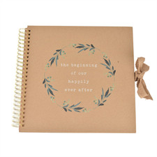 Image of Love Story Spiral Bound Scrap Book "Happily Ever After"