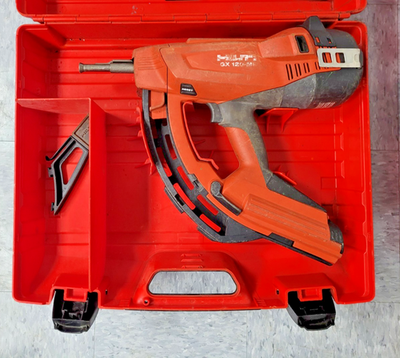 #ad #ad Hilti GX 120 ME Gas Powered Actuated Fastener Nail Gun W Case used $249.00
