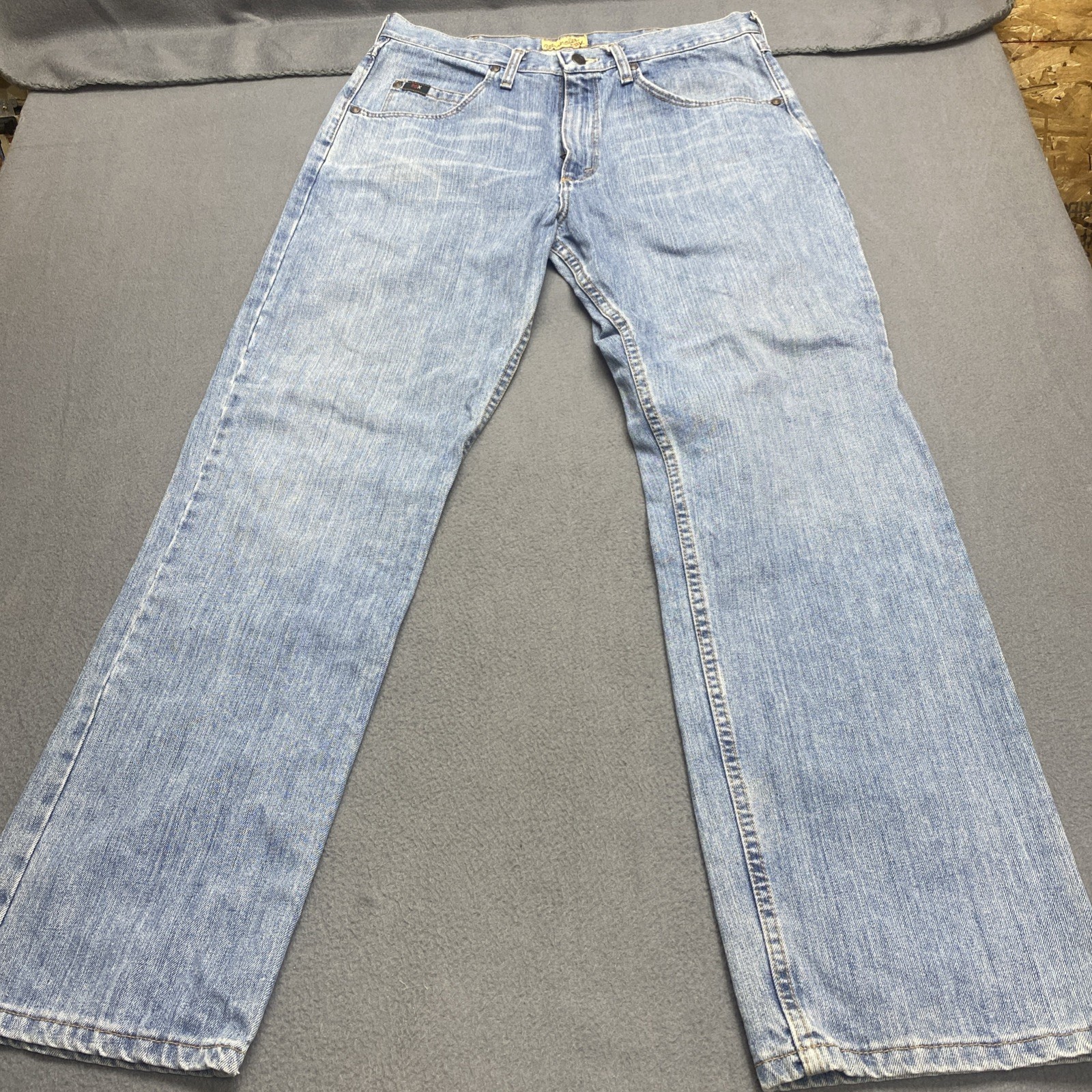 34x32 Relaxed Fit Bootcut Blue Denim 01mwxlb Vintage Y2k
