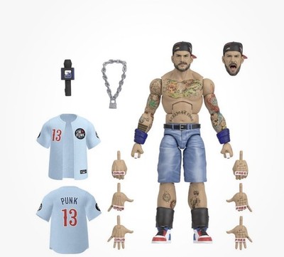 WWE Elite IN HAND CM Punk Punk Life Figure Word John Cena Mattel Exclusive 