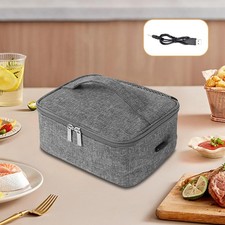 USB Heated Lunch Box Aluminum Film Liner Food Heater for Gym Home Camping