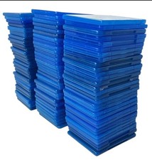 Blu Ray Disc Case Lot Of 90 Empty Replacement Storage Blue No Discs