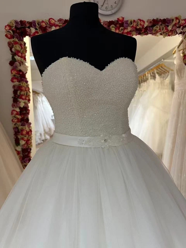 HBH Brautmoden I Brautkleid schulterfrei Prinzessin-Stil Einzelstück Gr.34 - Bild 2 von 2