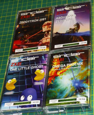 SINCLAIR ZX81 16K cassette games JOB LOT BUNDLE of 4 games from Cronosoft