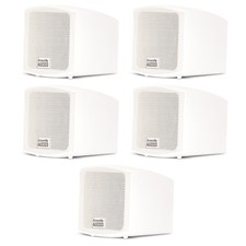 Acoustic Audio AA321W Indoor Mount Speakers 1000W White 5 Piece Set AA321W-5S