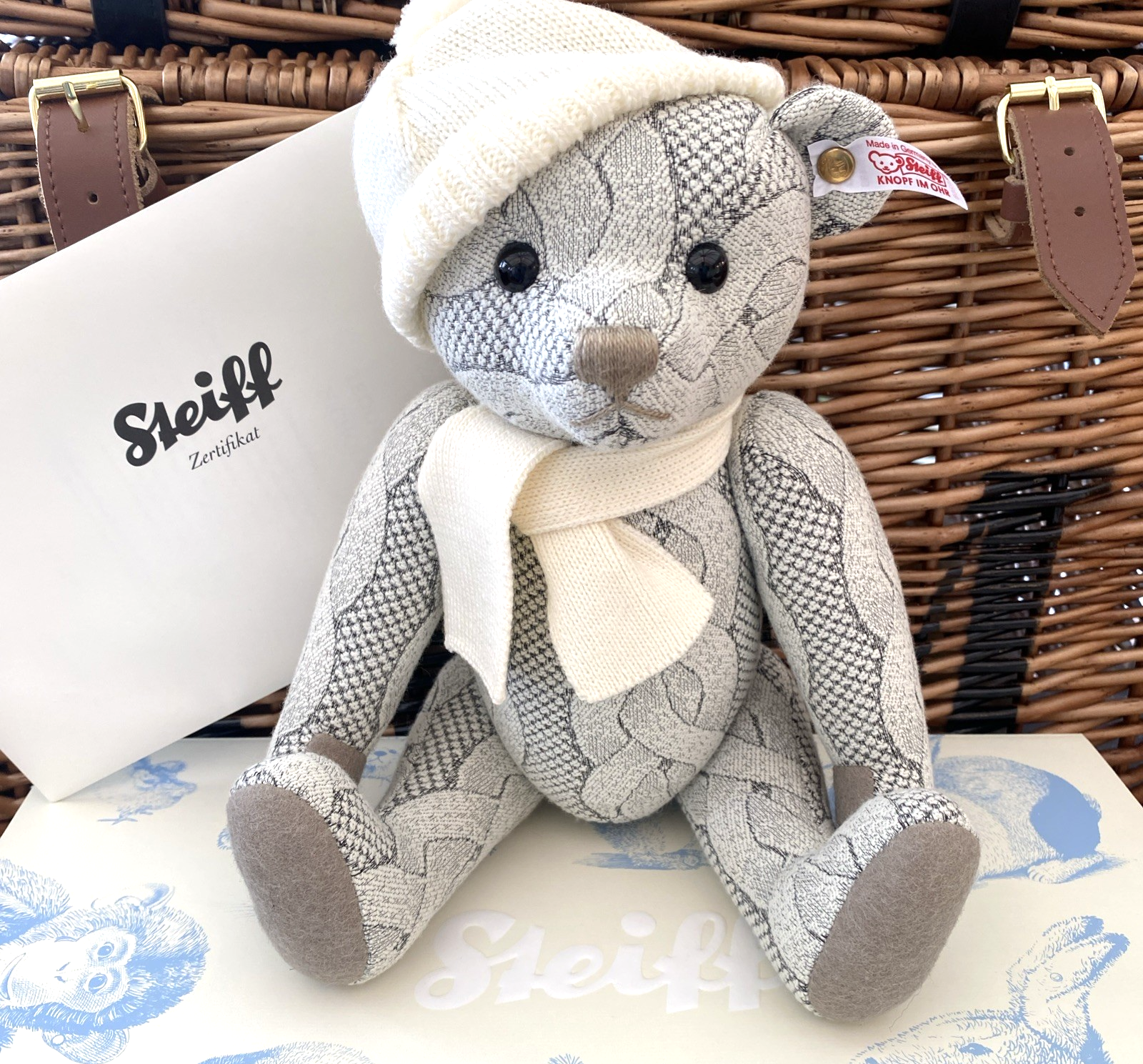Steiff 2014 Teddy Bear Nicholas Ltd Edition - Grey, 32cm EAN:034268 Boxed + COA