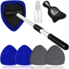 7Pcs Windshield Cleaner Tool Car Window Cleaning Wash Kit with 4 Reusable
