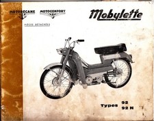 Catalogue de pièces détachées Motobécane Mobylette type 92 - 92 N - février 72