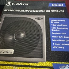 Cobra HGS300 Dynamic External CB Speaker with Noise Filter and Talk-back New