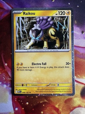 Pokémon TCG Raikou 048/132 Mega Evolution Cosmos Holo