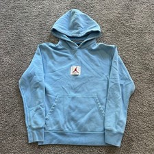 Nike Air Jordan Essentials Flight Blue Hoodie Sweatshirt Mens Small CV2366-412