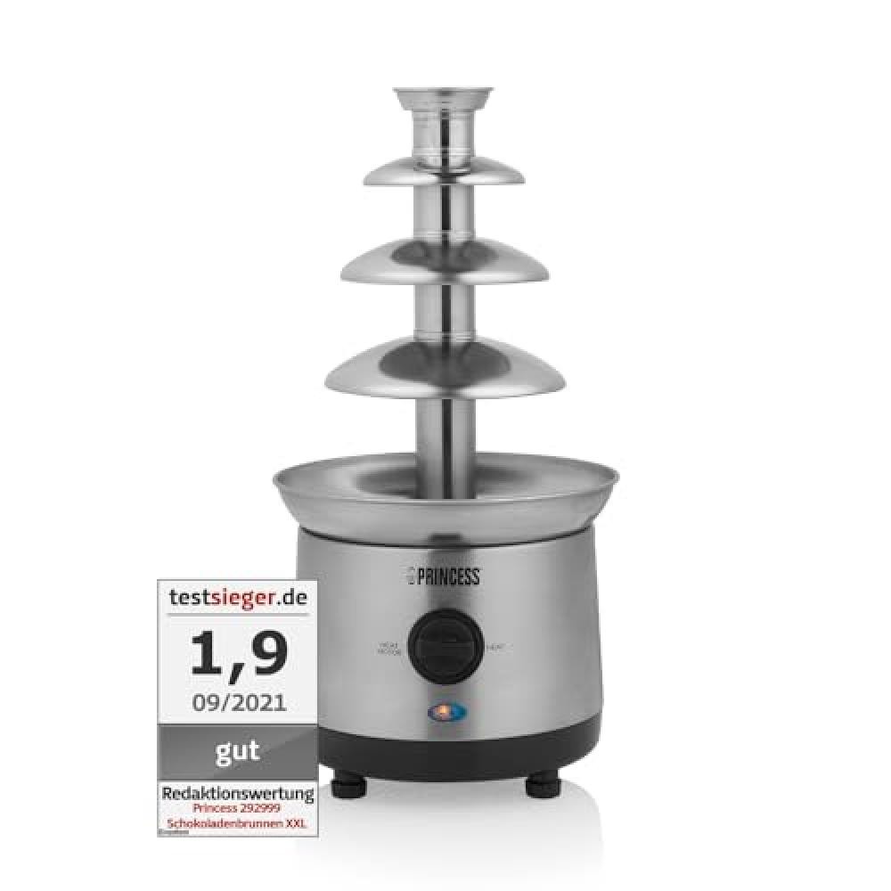 Fontana di Cioccolato Princess XXL per Feste Bambini - Acciaio 44cm