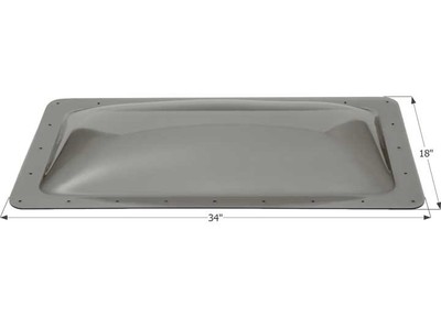 Icon 12117 SL1430S RV Skylight 14'' x 30'' - Smoke