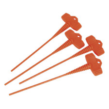 Sealey Applicator Nozzle Stopper Cut-To-Size Airtight Seal - Pack of 4 AK391