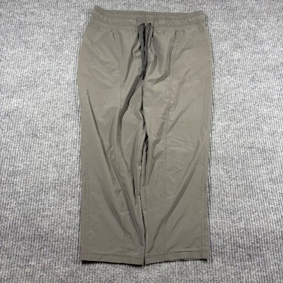 Prana Womens Halle Crop Pants Size M Gray Outdoor Hiking Athletic Drawstring