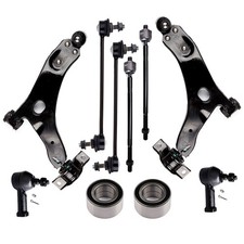 10Pcs For 2005-2010 Ford Focus Front Control Arm Ball Joint Tie Rod End Sway Bar