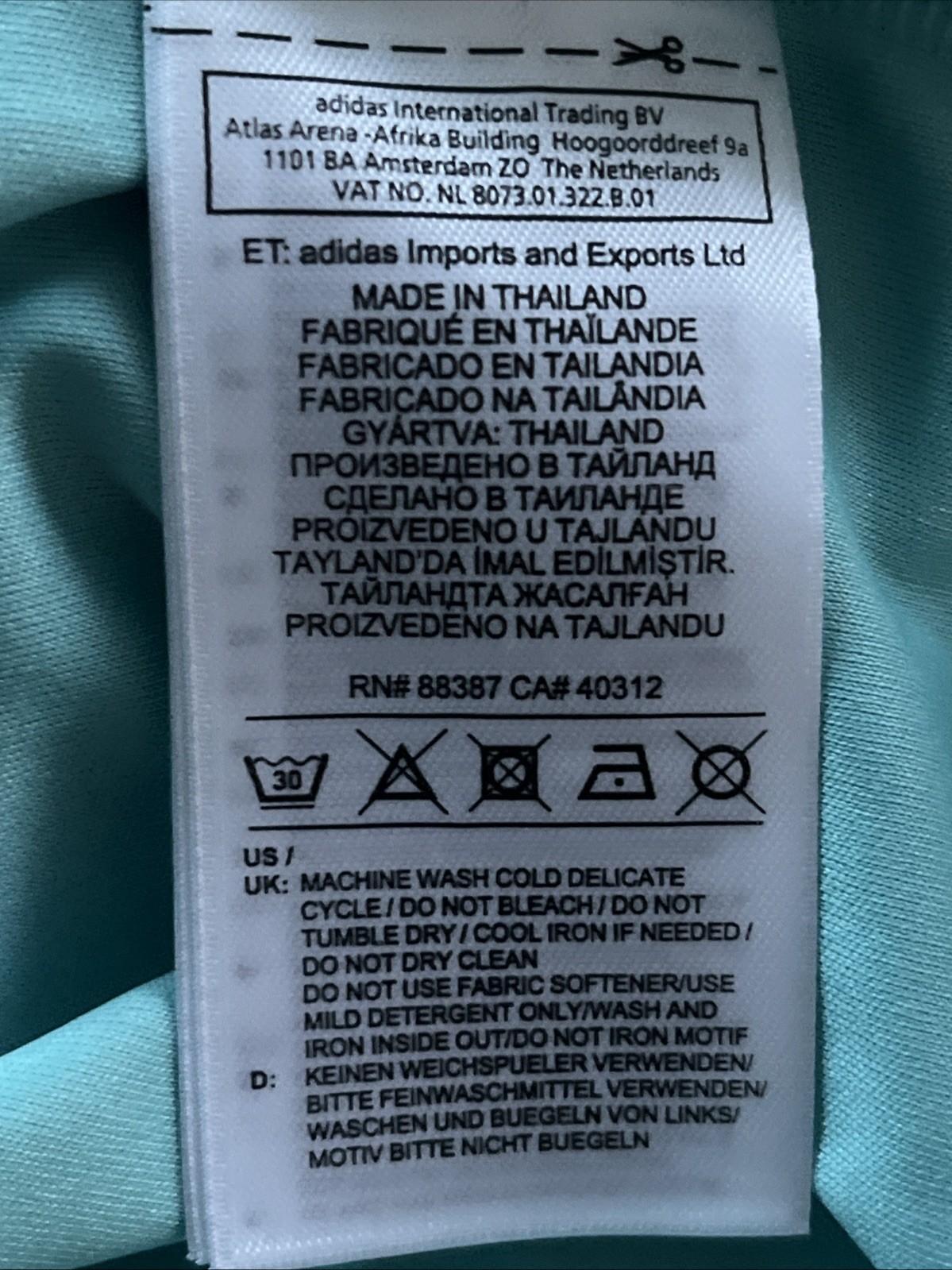 Adidas Surrey Cricket Shirt Womens Size 14 Blue Kia Super League Short Sleeve L thumbnail 7