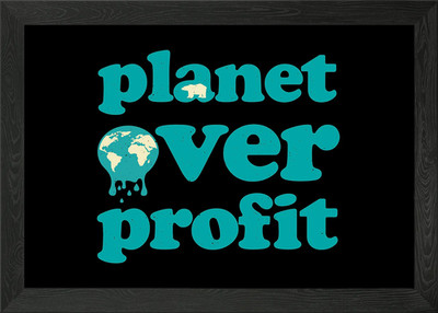 Gerahmtes Wandbild Poster Leinwanddruck Bild Klimawandel ist real