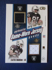 2002 Pacific Heads Up Game Worn Jersey Quads Woodson Tim Brown Jerry Rice Raider