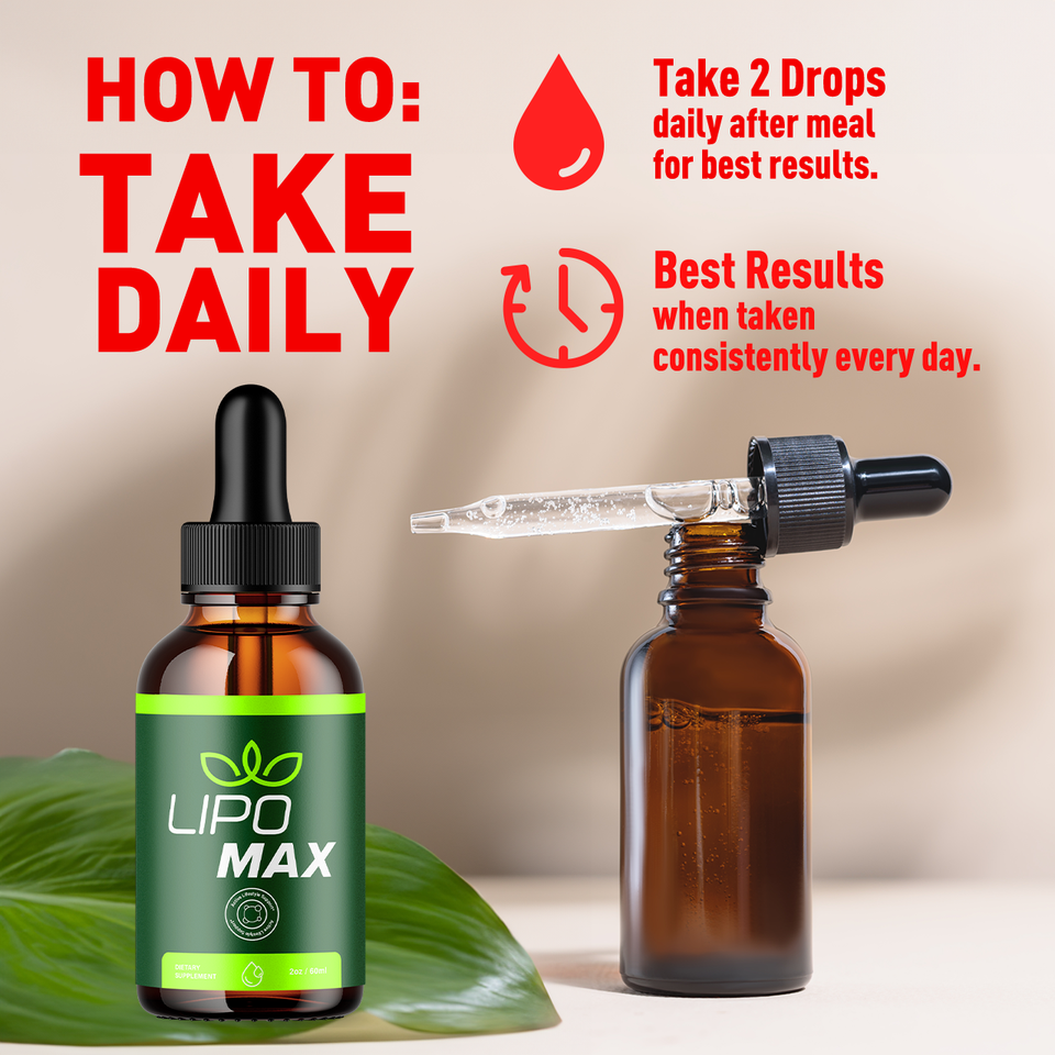 (5 Pack) Lipo Max Drops Advanced Formula Health & Fitness Supplement ...