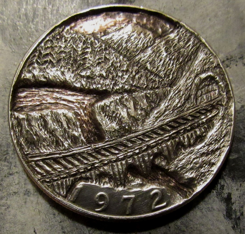 Deep Carved Hobo Nickel, Split Rock Lighthouse,  Engineering