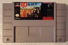 Super Nintendo SNES SimAnt Sim Ant Cleaned Tested Working