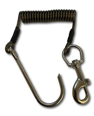IST Riffhaken Reef Hook Spiral coiled Edelstahl Karabiner Stainless Steel