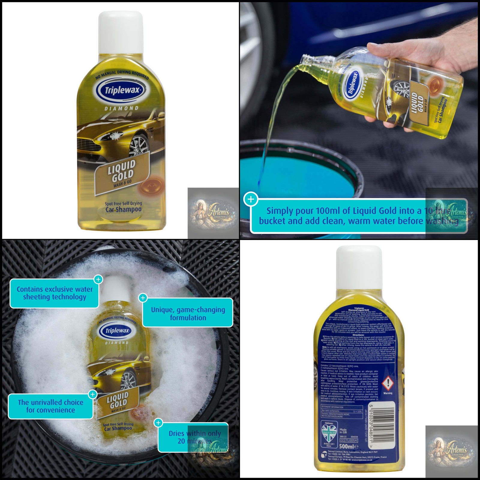 Triplewax Gold Liquid 500Ml - Image 2