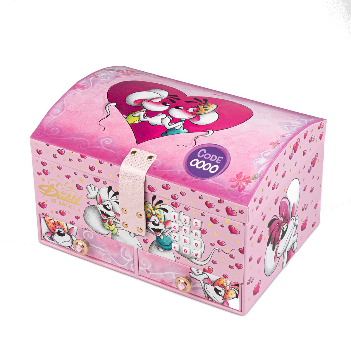 Coffret à bijoux digicode Diddl idée cadeau anniversaire fille