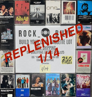 #ad $1 amp; UP 60s 70s ROCK PSYCH BUY $25 GET FREE SHIP BUILD YOUR CASSETTE TAPE LOT $15.00