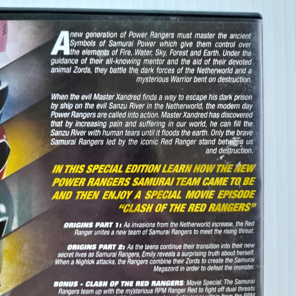 Power Rangers Dvd Origins Specials Parts 1&2 DVD 2011 Samuari Rangers Region 4 - Image 3 of 4