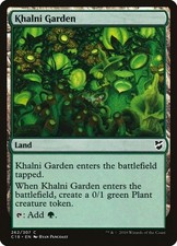 NM Khalni Garden, MTG, Commander 2018, Magic the Gathering, 262