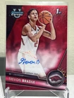 Trevon Brazile 2023-24 Bowman University AUTO RED SHIMMER 1st Bowman /5 Arkansas