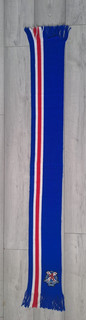 RARE GLASGOW RANGERS SUPPORTERS ERSKINE APPEAL SCARF WITH CREST EXCELLENT L@@K