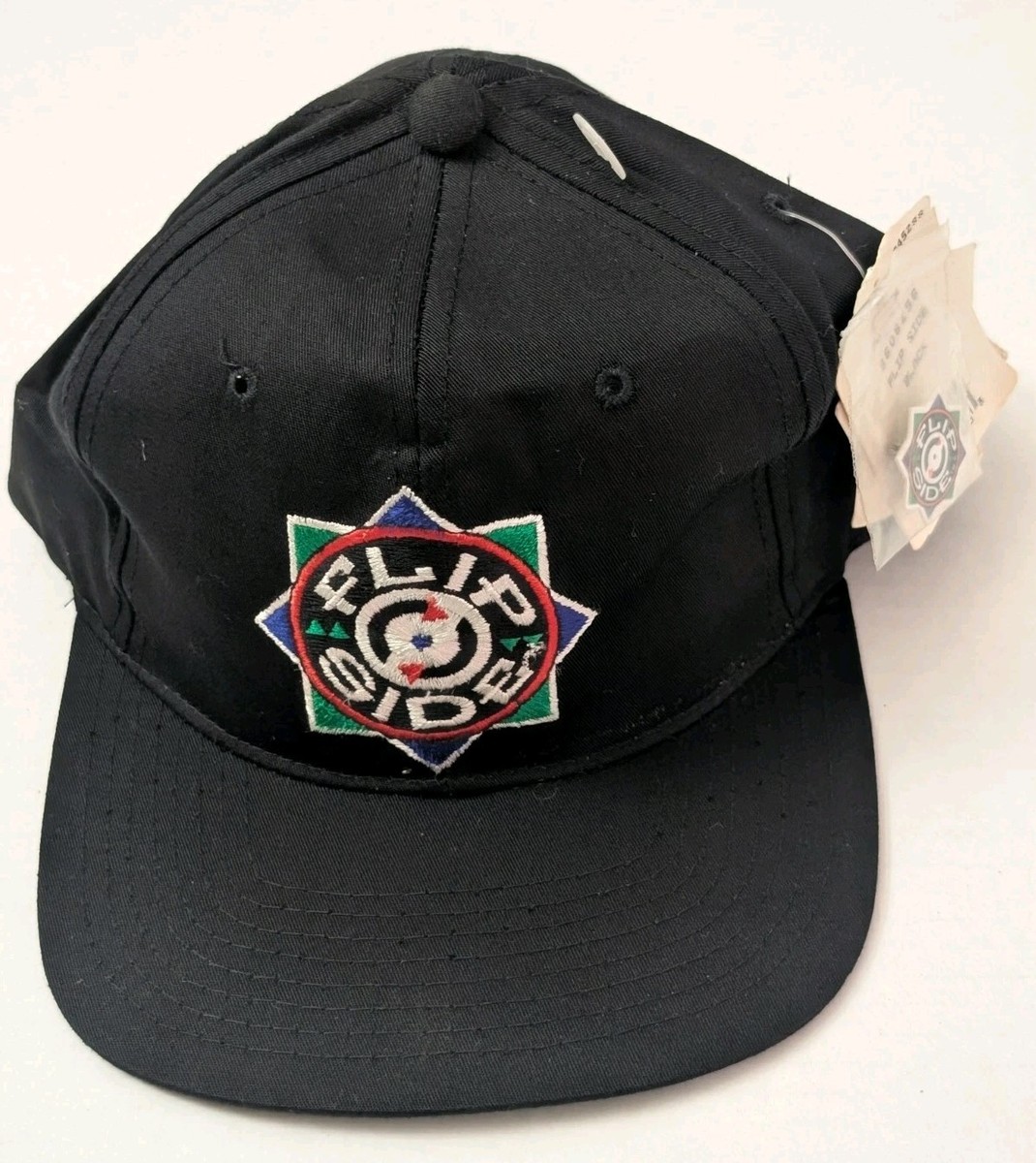 Vintage 1990s Starter “Flip Side” Snapback Hat – Black – Made in