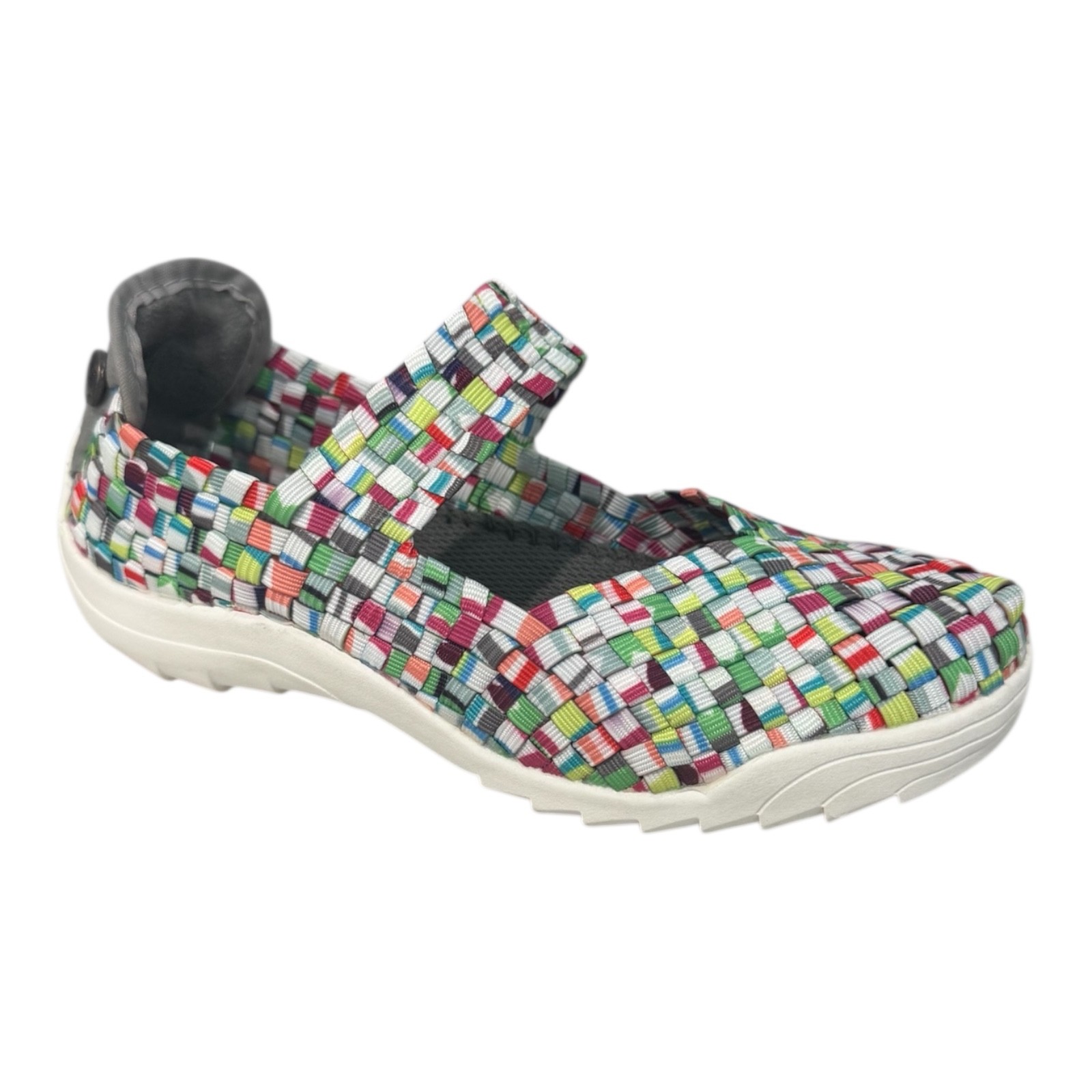 Bernie Mev Rigged Charm Kids Girls Shoes Size 13/EU31 Colorful Woven Comfort NW