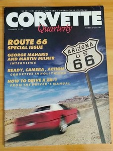 Vtg, Corvette Quarterly, How To Drive A ZR-1, Summer 1990, Route 66