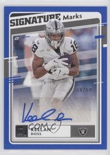 2020 Panini Donruss Signature Marks Blue 38/50 Keelan Doss #SM-KD Auto s3g