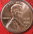 Photo of a 2026-D Lincoln Shield Cent from an eBay listing that sold on Jul 19, 2026