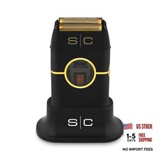 StyleCraft Instinct Metal Cordless Double Foil Shaver with IN2 Black Shaver