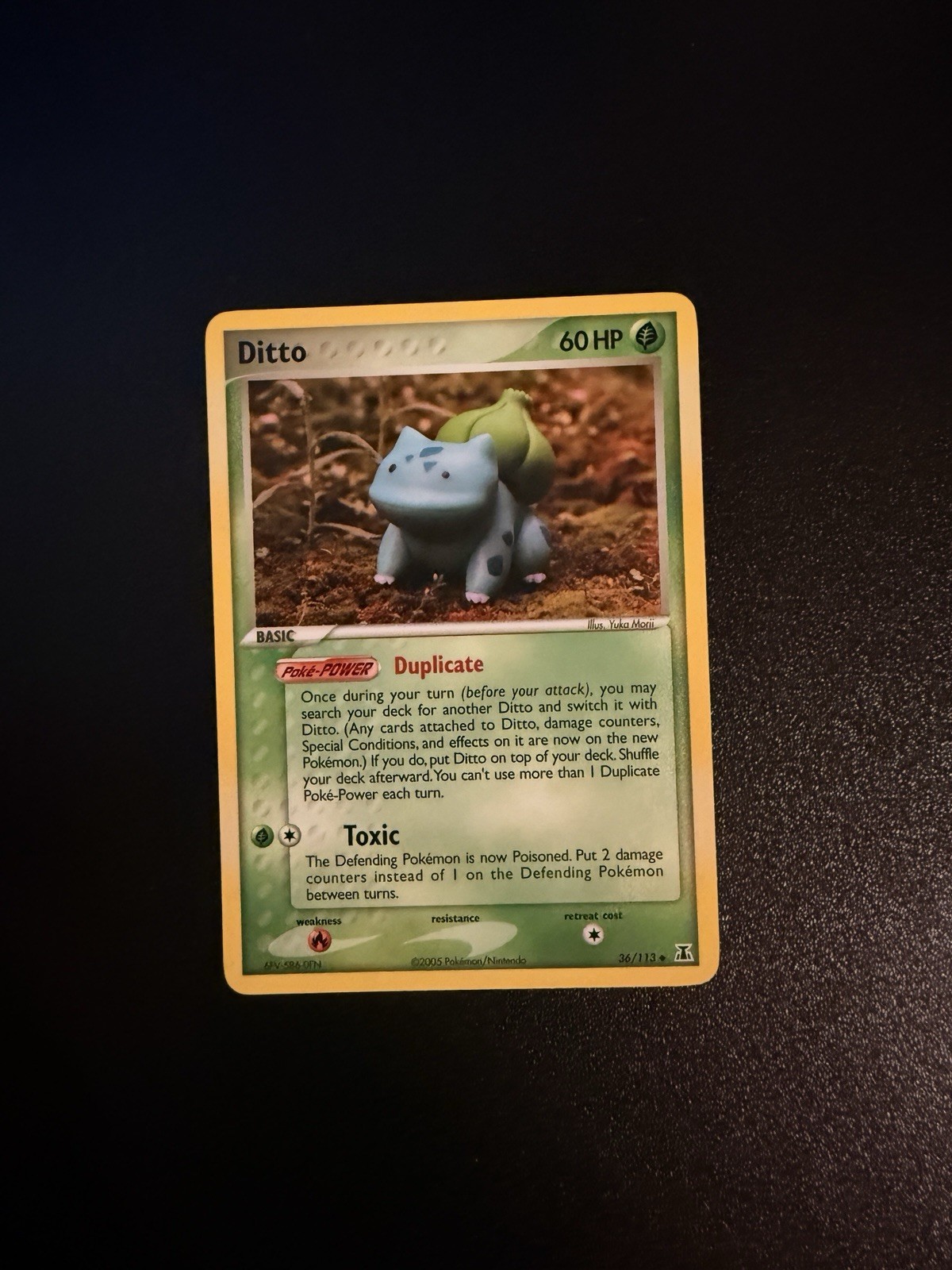 Pokemon TCG Delta Species EX Ditto Bulbasaur 36/113 Near Mint
