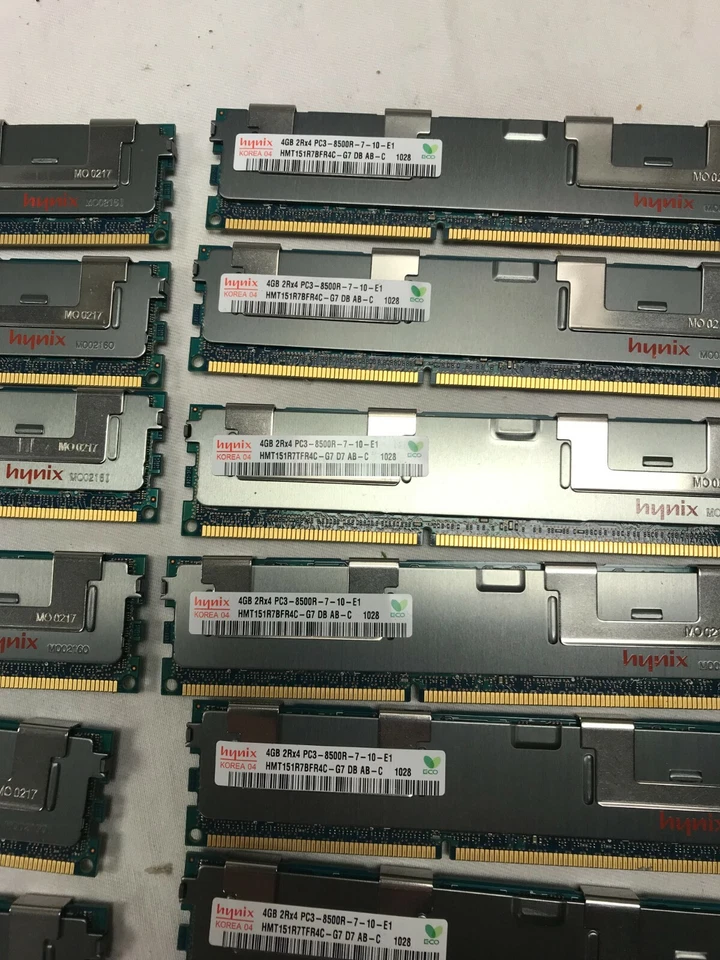 QTY-12 HYNIX/DELL 4GB 2Rx4 HMT151R7TFR4C-G7 SERVER MEMORY T5-A2 - Image 3 of 4
