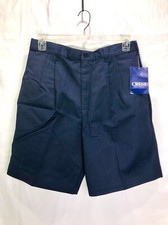 Men's Uniform Work Shorts size 34 Navy Blue NWOT NEW Crest Made in USA