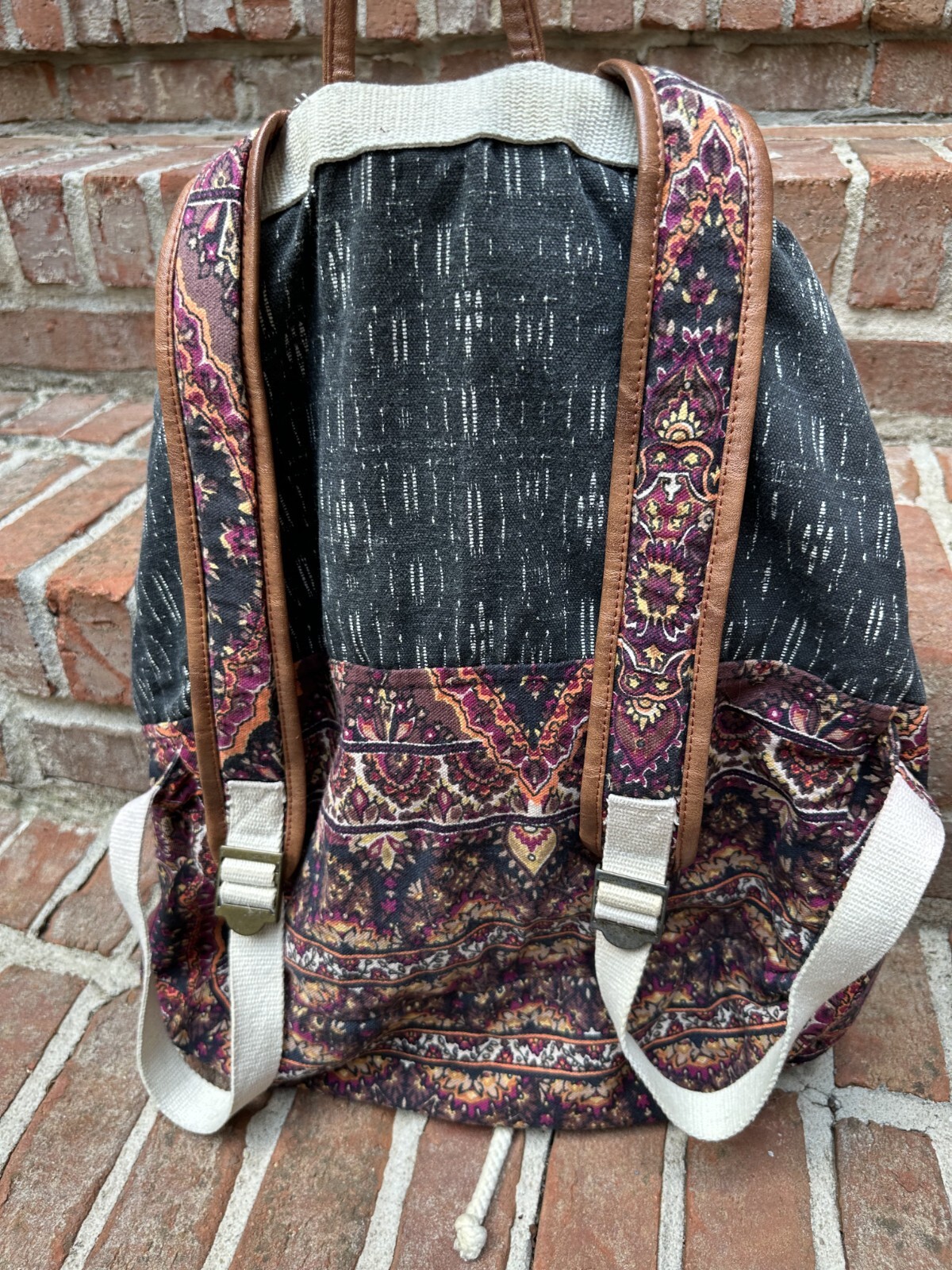Billabong Backpack Boho Geometric Multicolor Pais… - image 2
