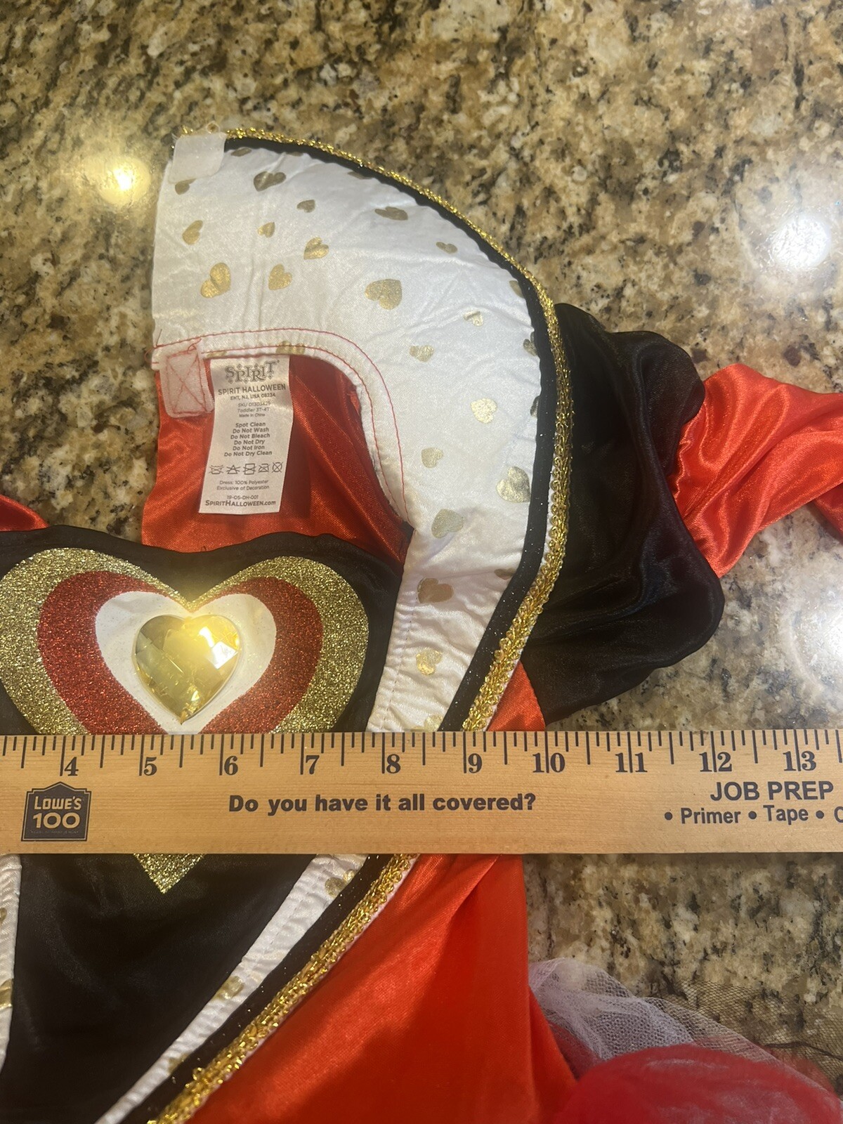 Spirit Halloween Queen of Hearts Child Halloween Cost… Gem